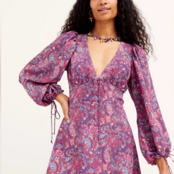 For Love And Lemons Dresses & Skirts - NWT For Love and Lemons Floral Multi-Color Dress Small